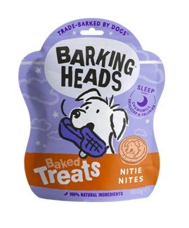 BARKING HEADS Baked Treats Nitie Nites sušienky 100g