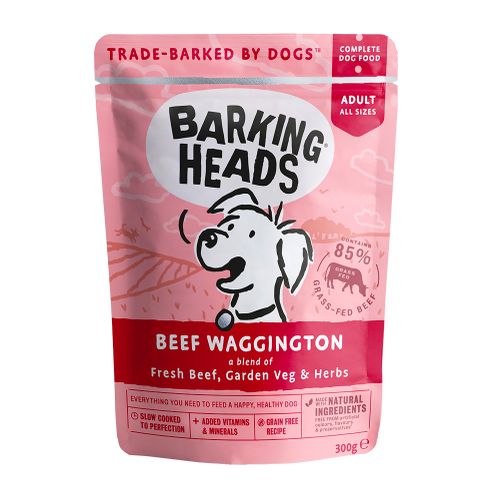 BARKING HEADS Beef Waggington kapsička 300g