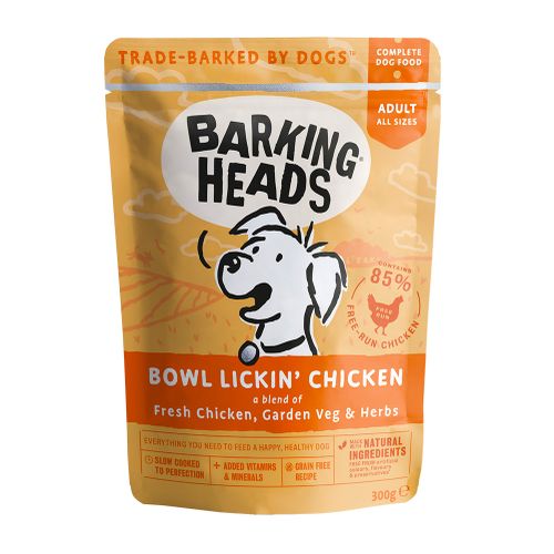 BARKING HEADS Bowl Lickin Chicken kapsička 300g