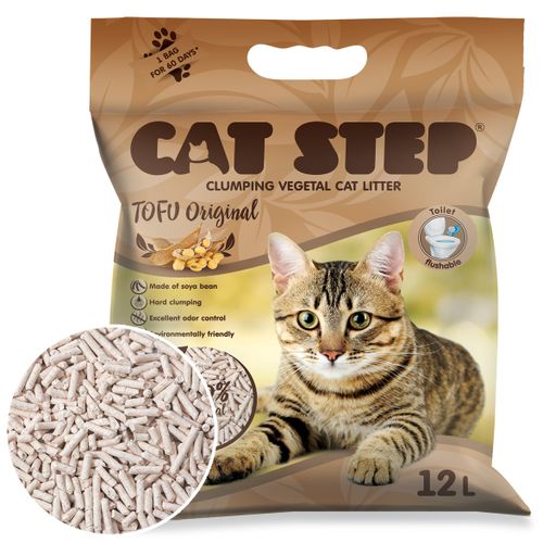 CAT STEP Tofu Original podstielka 12l