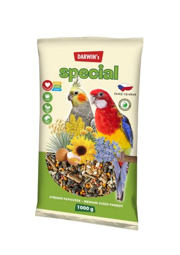 DARWIN´S NEW Stredný papagáj Special 1kg