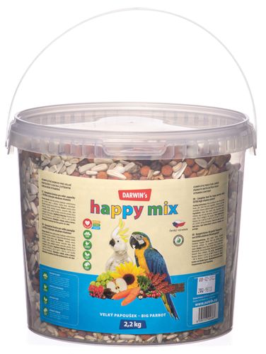DARWIN´S NEW Veľký papagáj Happy mix 2,2kg