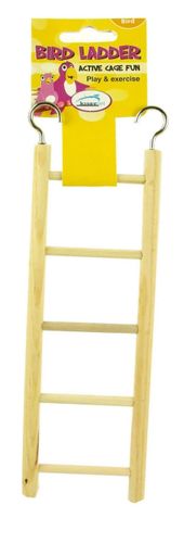 Drevený rebrík pre vtáky 5 priečok 21,5 cm
