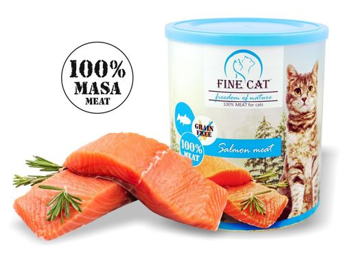 FINE CAT FoN konzerva pre mačky LOSOS 100% mäsa 