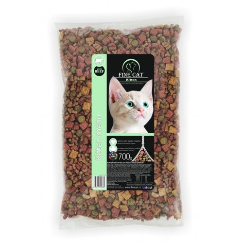 FINE CAT Kompletné krmivo pre mačiatka s hovädzím 700g