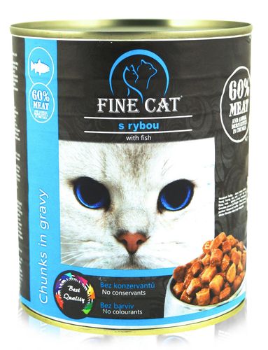 FINE CAT konzerva pre mačky RYBACIA 830g