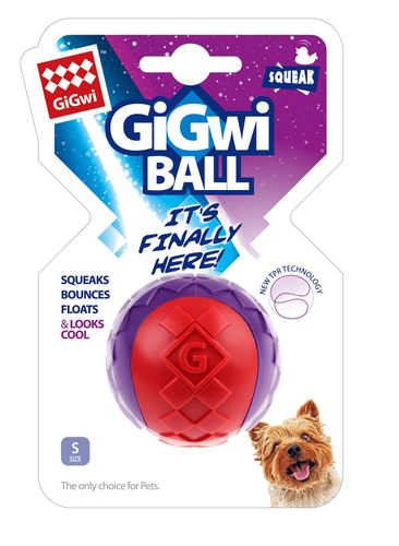 GiGwi Ball Loptička červenofialová S