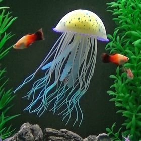 Jelly fish - silikónová medúza modrá M Deluxe