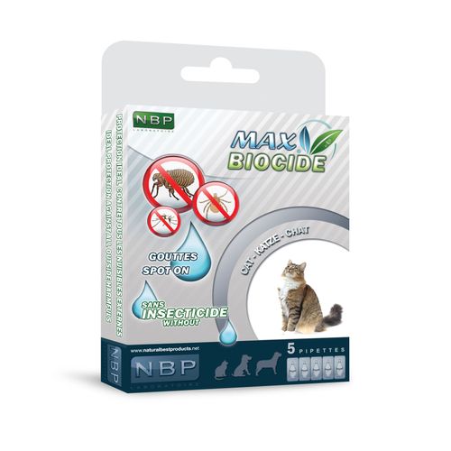Max Biocide antiparazitné pipety pre mačky 5 ks/bal