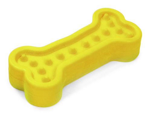 Plávajúca hračka kosť žltá 