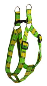 Postroj Káro zeleno-žltý XL  2,5x52-86cm