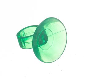 Prísavka na hadičku kruhové očko zelená 12 mm