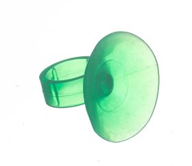 Prísavka na hadičku kruhové očko zelená 16 mm
