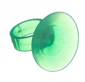 Prísavka na hadičku kruhové očko zelená 22 mm
