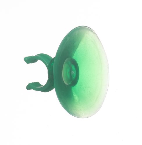 Prísavka na hadičku otvorené očko zelená 12 mm