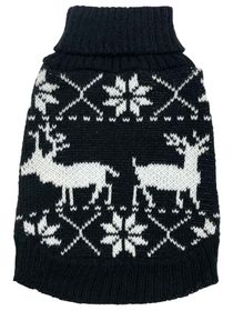 Vianočný sveter čierny 40cm