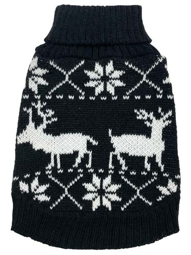 Vianočný sveter čierny 30cm
