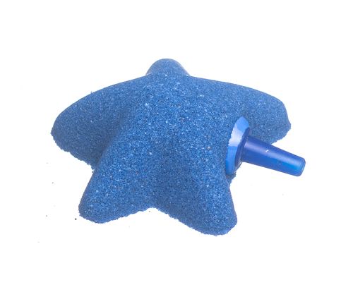 Vzduchovací kameň hviezdica modrá 5 cm