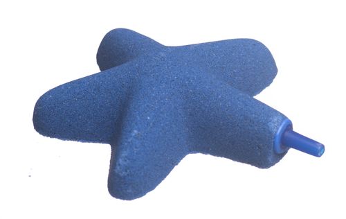 Vzduchovací kameň hviezdica modrá XL 8,5 cm